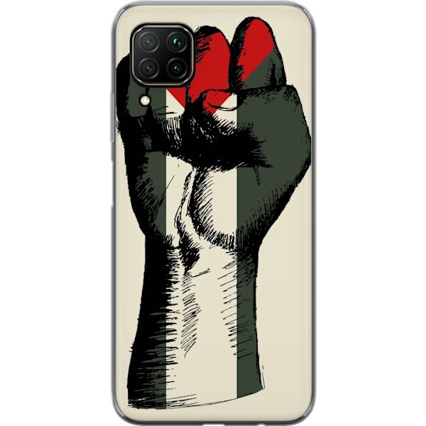 Huawei P40 lite Läpinäkyvä kuori Käsi sidottu Palestinan v