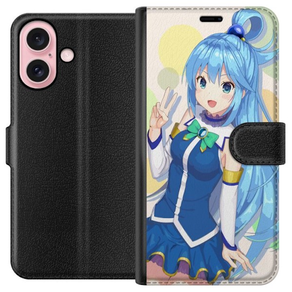 Apple iPhone 16 Tegnebogsetui Anime