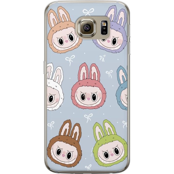 Samsung Galaxy S6 Läpinäkyvä kuori Pastel Labubu