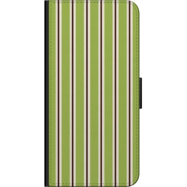 Kompatibelt Lommeboketui til OnePlus 9 Pro Matcha Stripe grønn