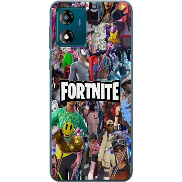 Motorola Moto E13 Gjennomsiktig deksel Fortnite