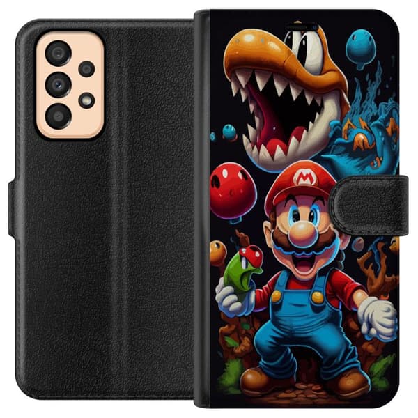 Kompatibelt Plånboksfodral till Samsung Galaxy A33 5G Mario och vänner