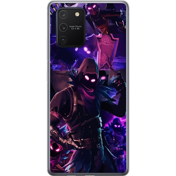 Samsung Galaxy S10 Lite Läpinäkyvä kuori Fortnite Raven