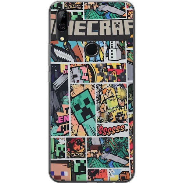 Huawei P Smart Z Läpinäkyvä kuori Minecraft Taide
