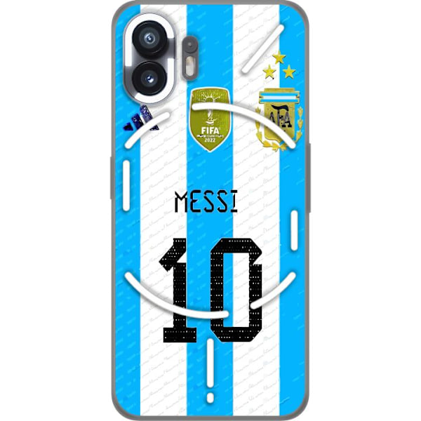 Nothing Phone (2) Gennemsigtig cover Lionel Messi (Argentina)