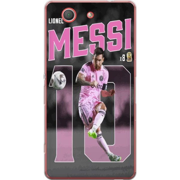 Sony Xperia Z3 Compact Genomskinligt Skal Lionel Messi - Rosa
