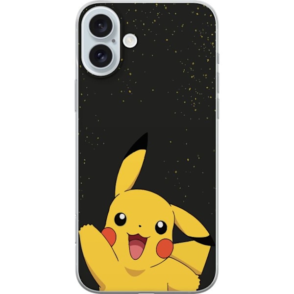 Apple iPhone 16 Plus Gjennomsiktig deksel Pikachu