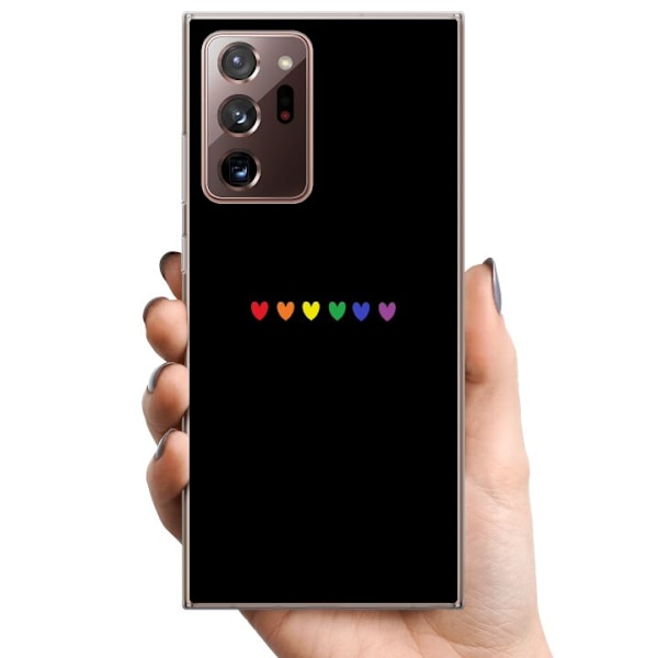 Samsung Galaxy Note20 Ultra TPU Mobildeksel Stolt Hjerter