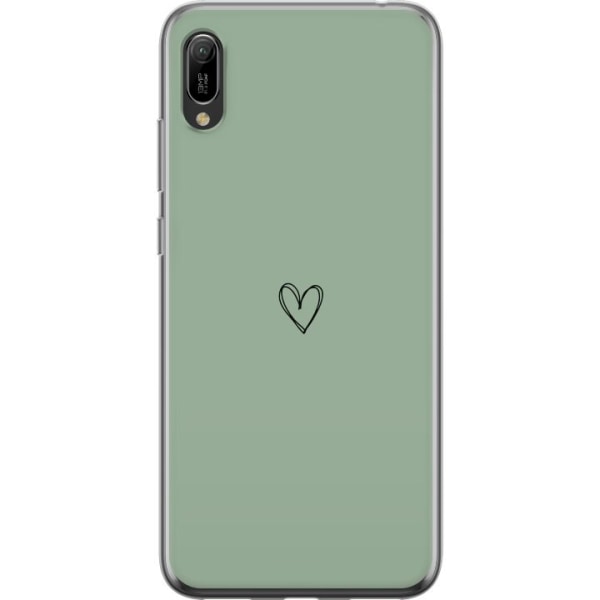 Huawei Y6 Pro (2019) Genomskinligt Skal Hjärta