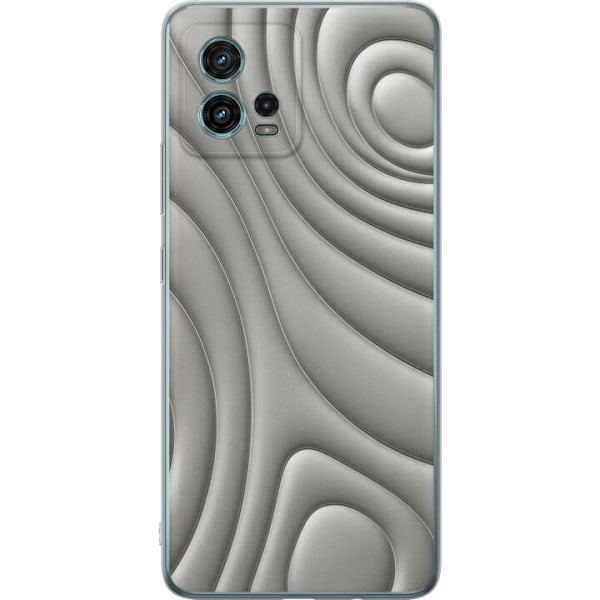 Motorola Moto G72 Läpinäkyvä kuori Hopea-aallot