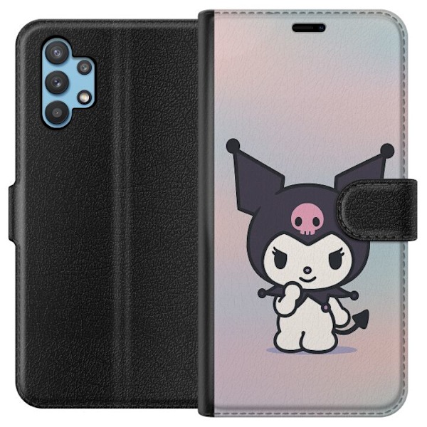 Samsung Galaxy A32 5G Lompakkokotelo Kawaii Sanrio Kuromi