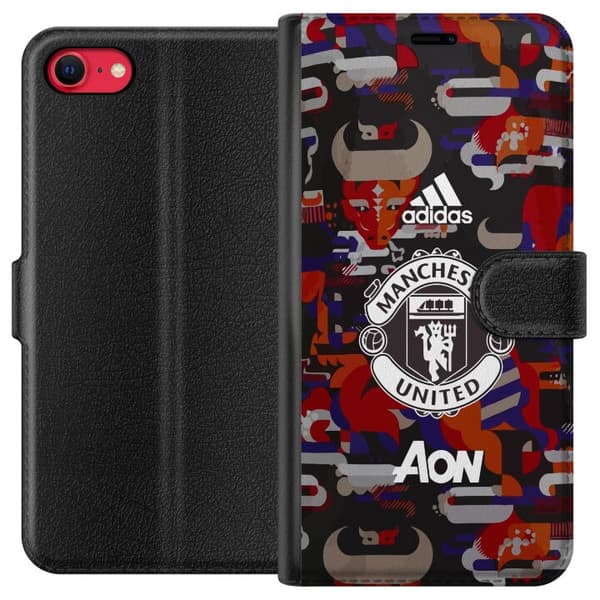 Kompatibel Tegnebogsetui til Apple iPhone SE (2020) Manchester United