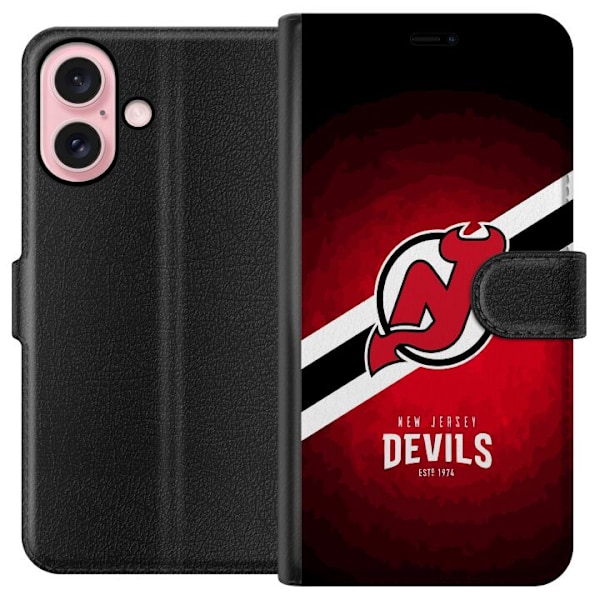 Apple iPhone 16 Tegnebogsetui New Jersey Devils (NHL)