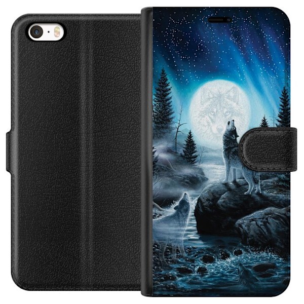 Apple iPhone SE (2016) Plånboksfodral Wolf / Varg