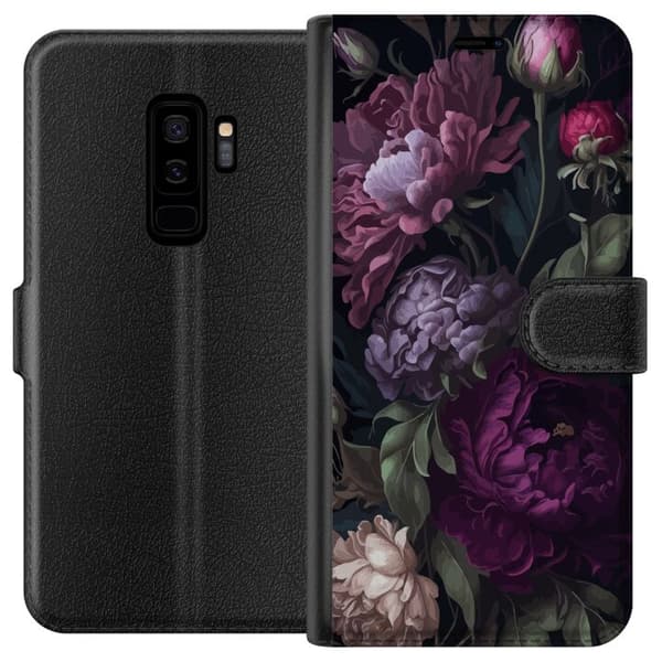 Kompatibelt Plånboksfodral till Samsung Galaxy S9+ Blommor