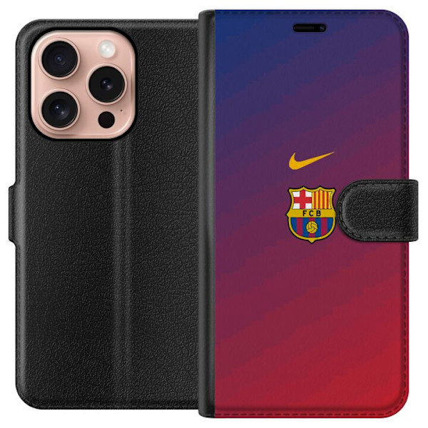 Apple iPhone 16 Pro Lompakkokotelo FC Barcelona