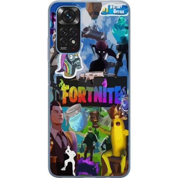 Xiaomi Redmi Note 11S Läpinäkyvä kuori Fortnite