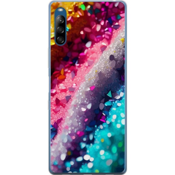 Sony Xperia L4 Gennemsigtig cover Glitter
