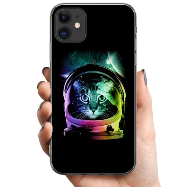 Apple iPhone 11 TPU Mobilskal Space Cat