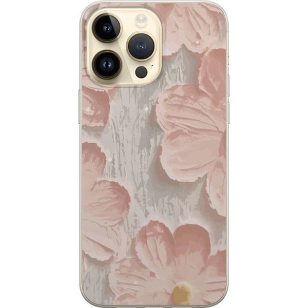 Kompatibelt Mobildeksel til Apple iPhone 15 Pro Max Rosa Blomster