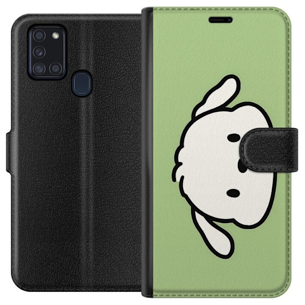 Samsung Galaxy A21s Lompakkokotelo Snoopy Flip