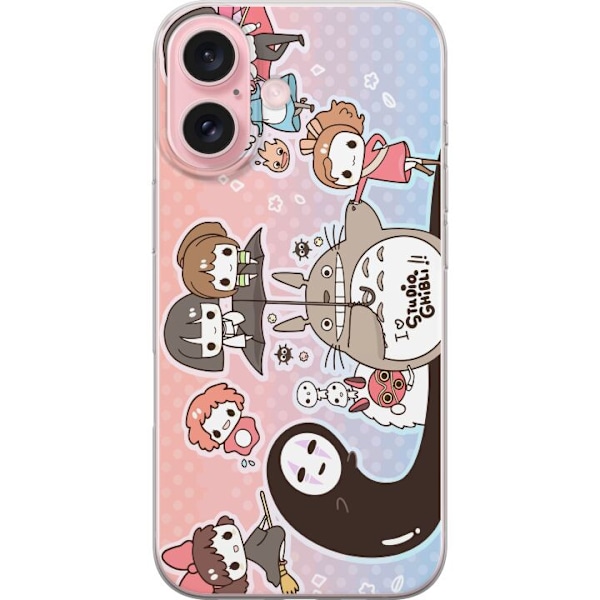 Apple iPhone 16 Gennemsigtig cover Kawaii