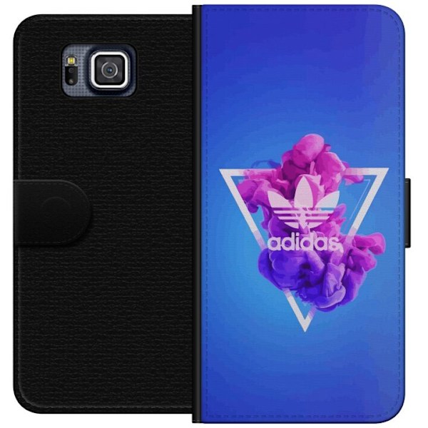 Samsung Galaxy Alpha Lompakkokotelo Adidas-inspiroitunut sinin