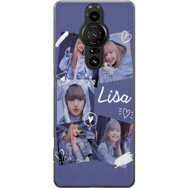 Sony Xperia Pro-I Läpinäkyvä kuori Lisa Blackpink – Aesthetic K-pop Queen