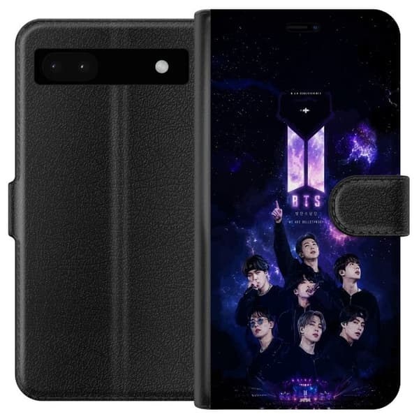 Kompatibel Tegnebogsetui til Google Pixel 6a BTS lilla