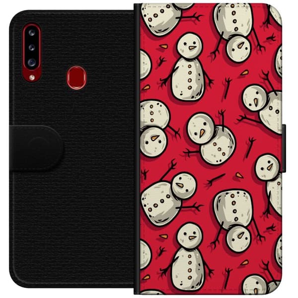 Kompatibelt Plånboksfodral till Samsung Galaxy A20s God Jul