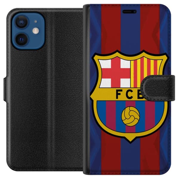 Kompatibel Tegnebogsetui til Apple iPhone 12 mini FCB Barcelona