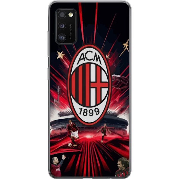 Samsung Galaxy A41 Läpinäkyvä kuori AC Milan