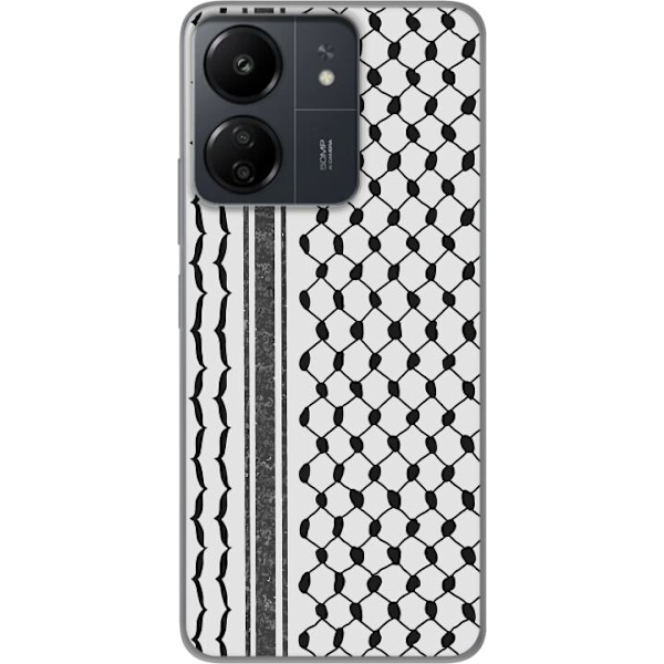 Xiaomi Redmi 13C Gjennomsiktig deksel Palestinsk mønster - in