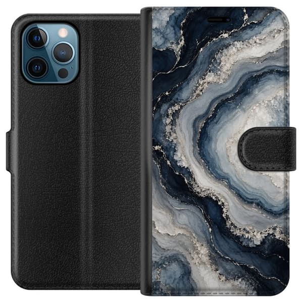 Kompatibelt Plånboksfodral till Apple iPhone 12 Pro Max Nattagat blå