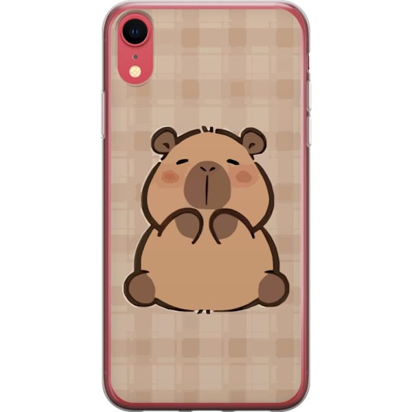 Apple iPhone XR Läpinäkyvä kuori Mobilskal kawaii capybara flera figurer japansk stil
