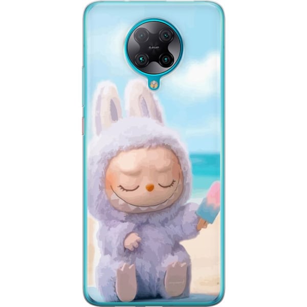 Xiaomi Poco F2 Pro Läpinäkyvä kuori Labubu Vaaleanpunainen