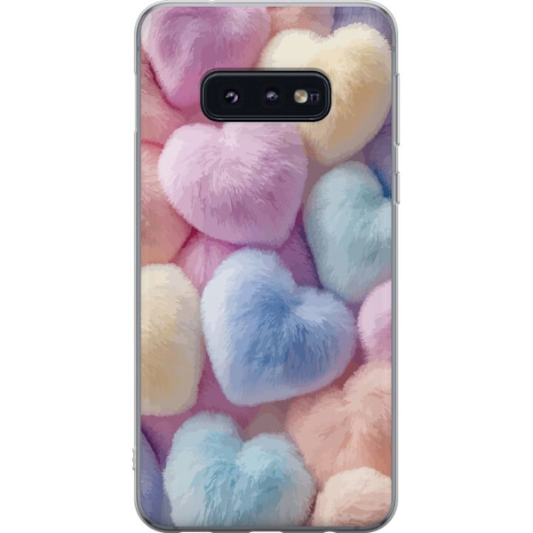 Samsung Galaxy S10e Gennemsigtig cover Hjerter Kærlighed Grafisk Design Romantisk Motiv Populær Symbol Grafisk Mønster Dekoration