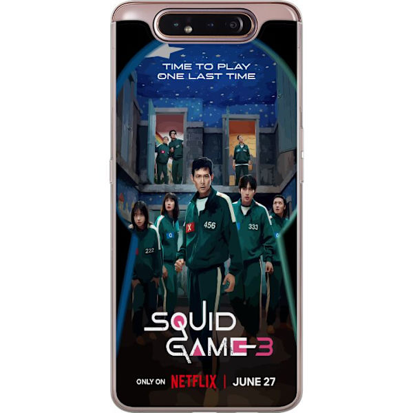 Samsung Galaxy A80 Läpinäkyvä kuori Squid Game Kausi 3 TV-sarjan hahmot Suositut TV-sarja Motiivit Ikoni Jännitys Draama Aasialainen suunnittelu T