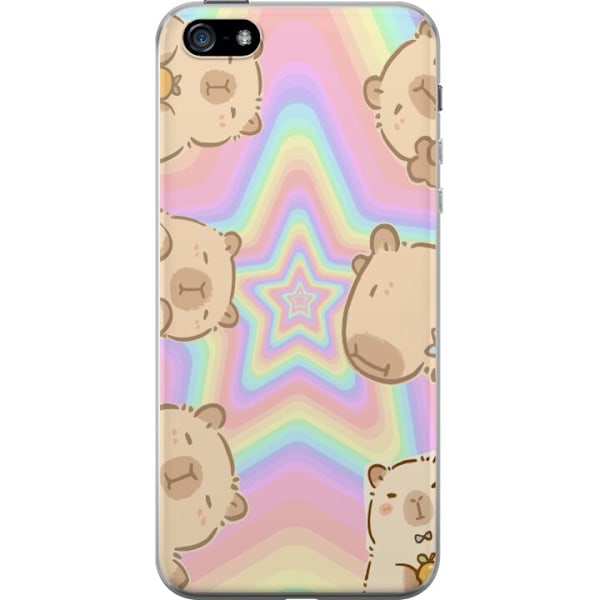 Apple iPhone 5 Läpinäkyvä kuori Kawaii Capybara Galaxy Söp