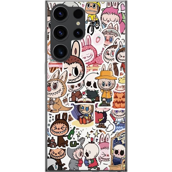 Samsung Galaxy S24 Ultra Läpinäkyvä kuori Labubu All-Stars – POP MART Erikoispainos