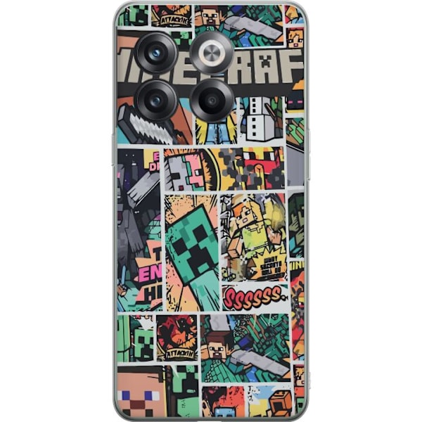OnePlus 10T Genomskinligt Skal Minecraft Art