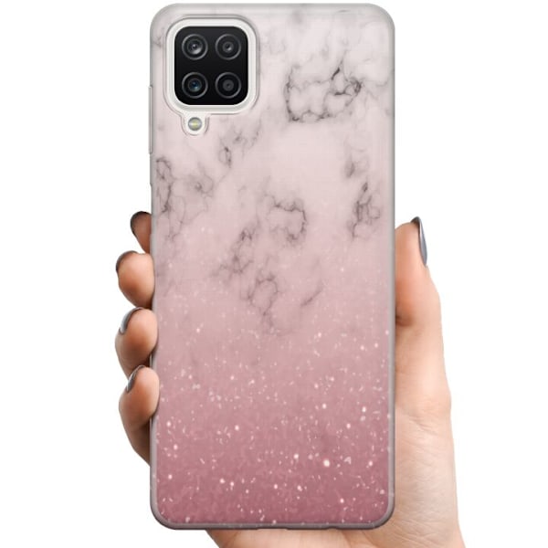 Samsung Galaxy A12 TPU Mobilskal Rosa