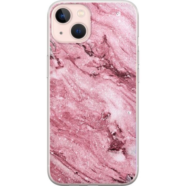 Apple iPhone 13 mini Gennemsigtig cover Glitter Marmor