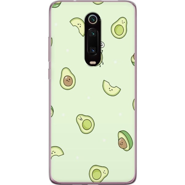 Xiaomi Mi 9T Pro  Gennemsigtig cover Avocado Mønster