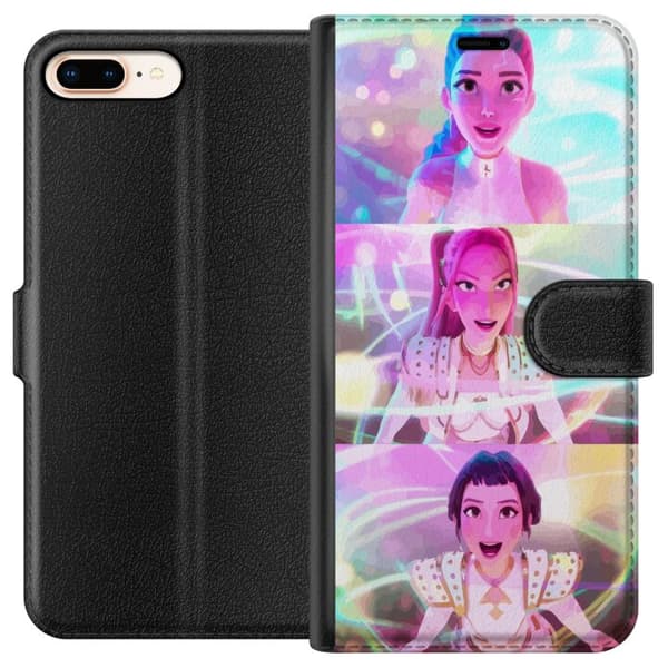 Kompatibel Tegnebogsetui til Apple iPhone 7 Plus KPop Demon Hunters begrænset figursamlerserie