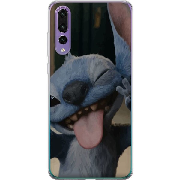 Huawei P20 Pro Genomskinligt Skal Stitch Söt Alien – Blå F