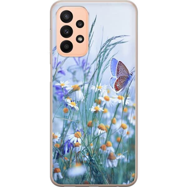 Kompatibelt Mobildeksel til Samsung Galaxy A23 Blomster
