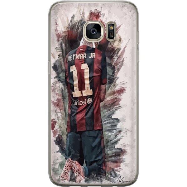 Samsung Galaxy S7 edge Läpinäkyvä kuori Neymar