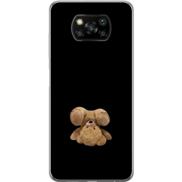 Xiaomi Poco X3 NFC Genomskinligt Skal Upp och ner björn