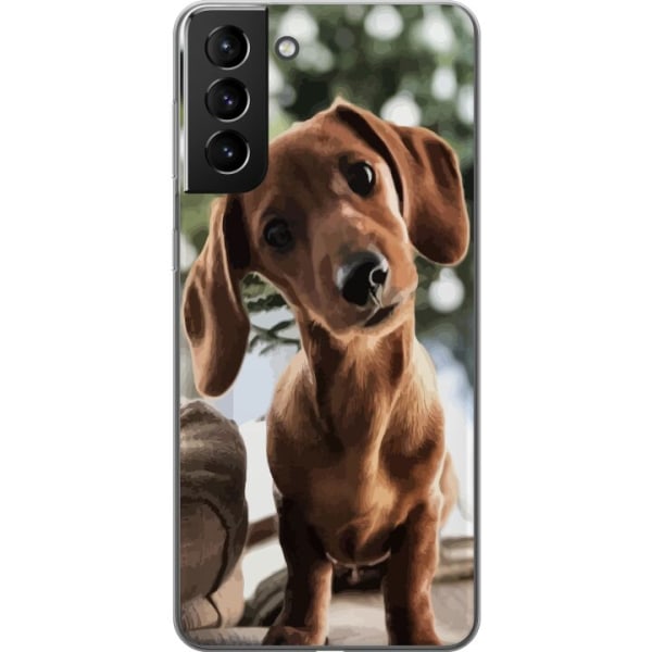 Samsung Galaxy S21+ 5G Gennemsigtig cover Ung Hund